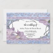 Invitation Élégant Ornate Script Classy Luxe Mariage (Devant)