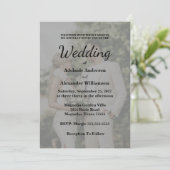 Invitation Elegant Overlay Photo Wedding (Debout devant)