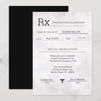 Invitation Élégant Pad de prescription Médicale