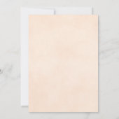 Invitation Élégant Pale Peach Rose Mariage catholique moderne (Dos)