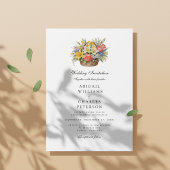 Invitation Élégant panier à fleurs Fleur sauvage