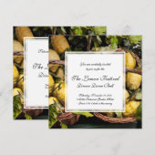 Invitation Élégant panier de citron italien de la côte amalfi (Devant / Derrière)