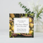 Invitation Élégant panier de citron italien de la côte amalfi (Debout devant)