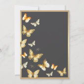 Invitation Elégant papillon en or Tiara Quinceañera (Dos)