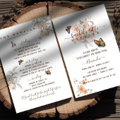 Invitation Elégant Papillon Super Art Bachelorette Week-end