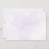 Invitation Élégant Papillon violet 1er anniversaire de fête P (Dos)