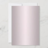 Invitation Élégant Parti De Bachelorette Roses Et Perles Rose (Dos)