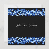 Invitation Élégant parti de retraite Blue Hollywood Glam (Dos)