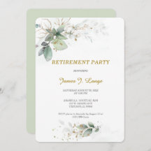 Élégant parti de retraite botanique