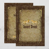 Invitation Élégant parti de western horse ranch (Devant / Derrière)