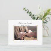 Invitation Élégant Parti d'engagement photo moderne (Debout devant)