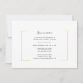 Invitation Élégant Parti d'engagement photo moderne (Dos)