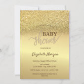 Invitation Elegant Parties scintillant or Baby shower Bokeh (Devant)