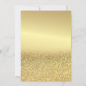 Invitation Elegant Parties scintillant or Bokeh Ombre Baby sh (Dos)