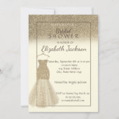 Invitation Elegant Parties scintillant or Ombre, Fête des mar (Devant)