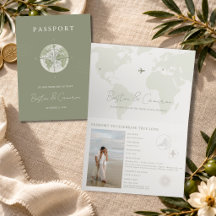Élégant passeport de voyage pour mariage de destin