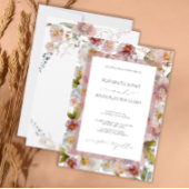 Invitation Elégant Pastel Aquarelle Mariage