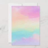 Invitation Élégant Pastel Doux Rose Bow Sweet 16 Anniversaire (Dos)