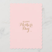 Invitation Elégant Pastel Floral Fête des Mères Brunch (Dos)