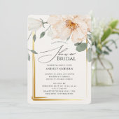 Invitation Elegant Pastel Flower Bridal Shower (Debout devant)