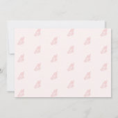 Invitation Elégant Pastel Rose Butterfly Baby shower fille (Dos)