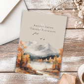 Invitation Elégant paysage de montagne d'automne rustique mar