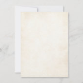 Invitation Élégant paysage de verdure rustique, photo Sauvez  (Dos)