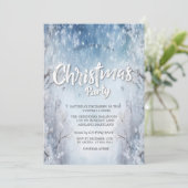 Invitation Elégant paysage d'hiver Festif Compagnie de Noël (Debout devant)