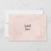 Invitation Elegant peach white flower lace frame Bridesmaid (Dos)