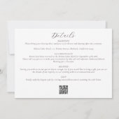 Invitation Elégant Peacock Aquarelle tout en un Mariage (Dos)