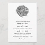 Invitation Elégant Peacock Vintage<br><div class="desc">Une partie de ma suite mariage "Peacock",  avec une image vintage d'un beau paon. Customisez ce produit avec des informations sur votre mariage et faites-le vous-même !</div>