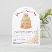 Invitation Elégant Pearl & Parties scintillant Divorce Party (Debout devant)