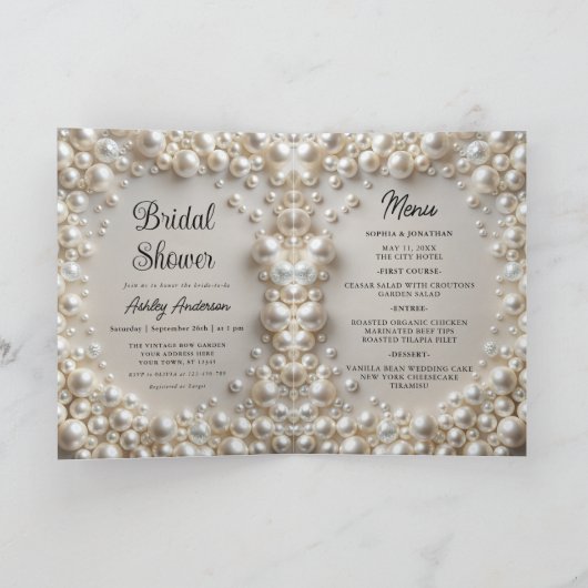 Invitation Elegant Pearls Bridal Show (Intérieur)