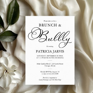 Invitation Élégant petit déjeuner déjeunatoire et bridal show