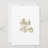 Invitation Élégant petit trèfle aquarelle bébé Saint-Patrick (Dos)