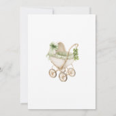 Invitation Élégant petit trèfle aquarelle bébé Saint-Patrick (Dos)