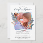 Invitation Elégant Photo Couples Douche | MARIAGE (Devant)