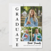 Invitation Elegant Photo Graduation (Devant)