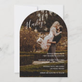 Invitation Élégant Photo Mariage moderne (Devant)