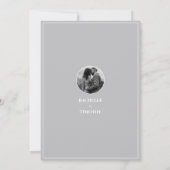Invitation Elegant Photo Overlay Black White Modern Wedding (Dos)