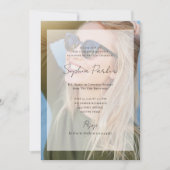 Invitation Elegant Photo Overlay | Graduation Party (Devant)