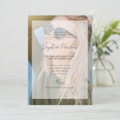 Invitation Elegant Photo Overlay | Graduation Party (Debout devant)