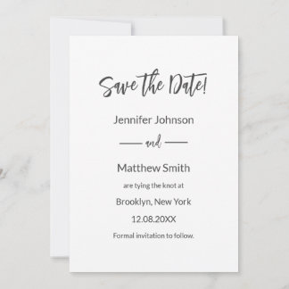 Invitation Elegant Photo Overlay Text Wedding Save The Date