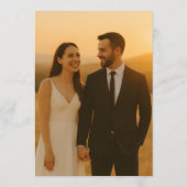 Invitation Elegant Photo Wedding Movie Poster (Dos)