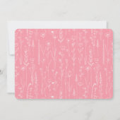 Invitation Elegant Pink Floral Baby Shower Typography (Dos)