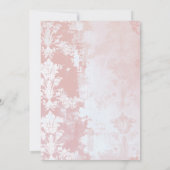 Invitation Elégant Pink Floral Mère's Day High Tea (Dos)