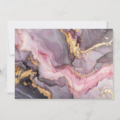 Invitation Elégant Pink Gold Photo 60e anniversaire (Dos)