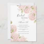 Invitation Elegant Pink Hydrangea Bridal Shower  (Devant)
