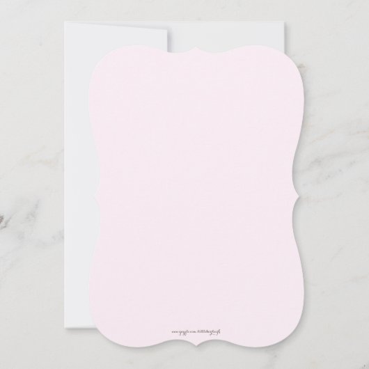 Invitation Elegant Pink Peony (Dos)