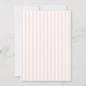 Invitation Elegant Pink Stripes Bow Baby Shower Baby Shower (Dos)